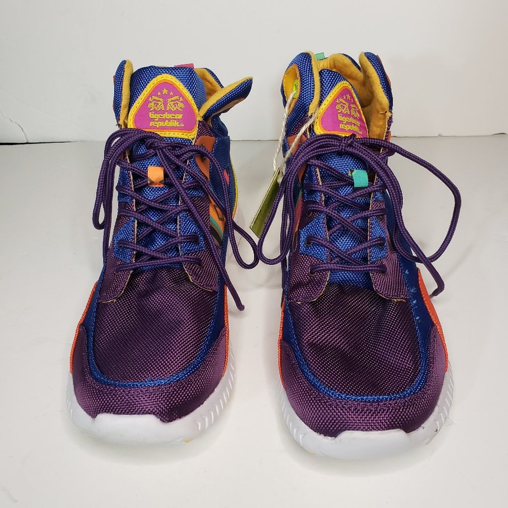 Tigerbear Republik Multicoloured Retro High Top Trainers Size 10
